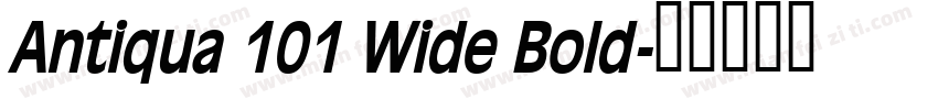 Antiqua 101 Wide Bold字体转换